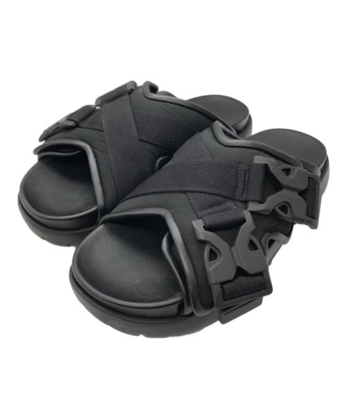 BOTTEGA VENETA（ボッテガベネタ）BOTTEGA VENETA (ボッテガベネタ) スナップスライドサンダル ブラック サイズ:41の古着・服飾アイテム