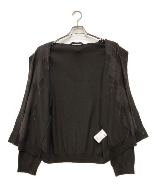 OUR LEGACY（アワーレガシー）OUR LEGACY (アワーレガシー) EVENING POLO CARDIGANS ブラウン サイズ:48の古着・服飾アイテム