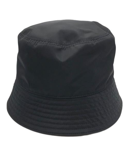 PRADA（プラダ）PRADA (プラダ) ReNylon 三角ロゴ バケットハット ブラック サイズ:XXLの古着・服飾アイテム