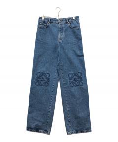 中古・古着通販】LOEWE (ロエベ) ワイドレッグジーンズ ウォッシュド