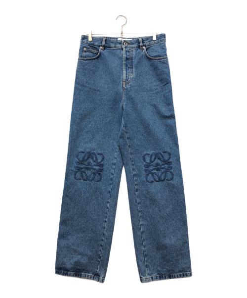 LOEWE（ロエベ）LOEWE (ロエベ) アナグラム バギー ジーンズ ブルー サイズ:48の古着・服飾アイテム
