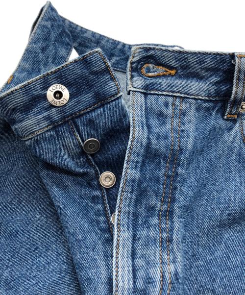 LOEWE（ロエベ）LOEWE (ロエベ) アナグラム バギー ジーンズ ブルー サイズ:48の古着・服飾アイテム