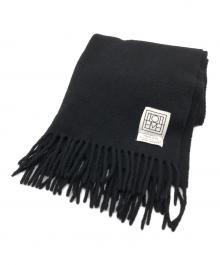 TOTEM（トーテム）の古着「ウールマフラー」｜ブラック