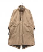 HYKE×THE NORTH FACEハイク×ザ ノース フェイス）の古着「GTX Military Coat」｜ベージュ