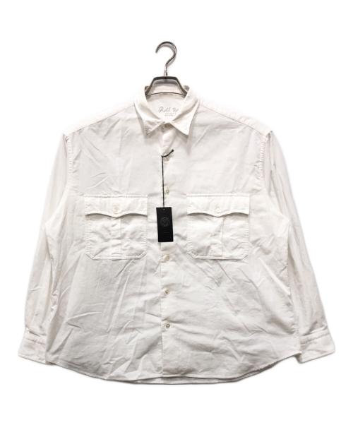Porter Classic（ポータークラシック）Porter Classic (ポータークラシック) ROLL UP ORGANIC CORDUROY SHIRT ホワイト サイズ:Mの古着・服飾アイテム