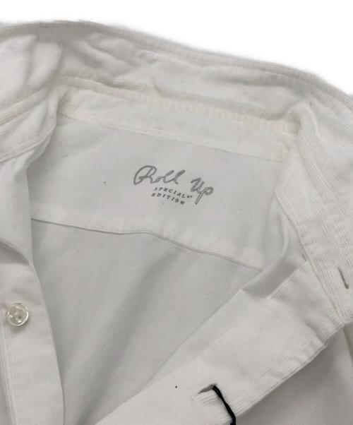 Porter Classic（ポータークラシック）Porter Classic (ポータークラシック) ROLL UP ORGANIC CORDUROY SHIRT ホワイト サイズ:Mの古着・服飾アイテム