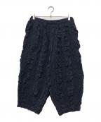 nest Robeネストローブ）の古着「ウールワイドパンツ」｜ネイビー