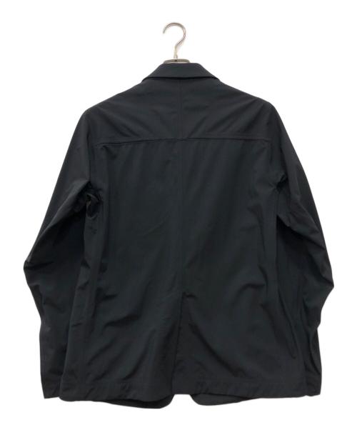 LARDINI（ラルディーニ）LARDINI (ラルディーニ) スナップ2Bテーラードナイロンジャケット ブラック サイズ:Sの古着・服飾アイテム