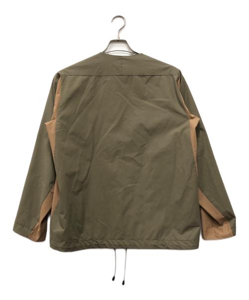 LARDINI（ラルディーニ）LARDINI (ラルディーニ) ノーカラージャケット ブラウン サイズ:Mの古着・服飾アイテム