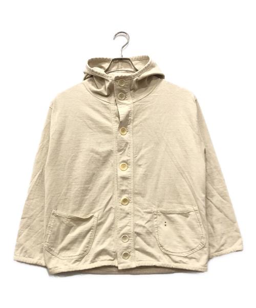 45R（フォーティファイブ・アール）45R (フォーティファイブ・アール) でこぼこ天竺の908フーディ ベージュ サイズ:★★の古着・服飾アイテム