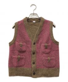 45R（フォーティファイブ・アール）の古着「シェットランドニットツイードの908ベスト」｜ブラウン