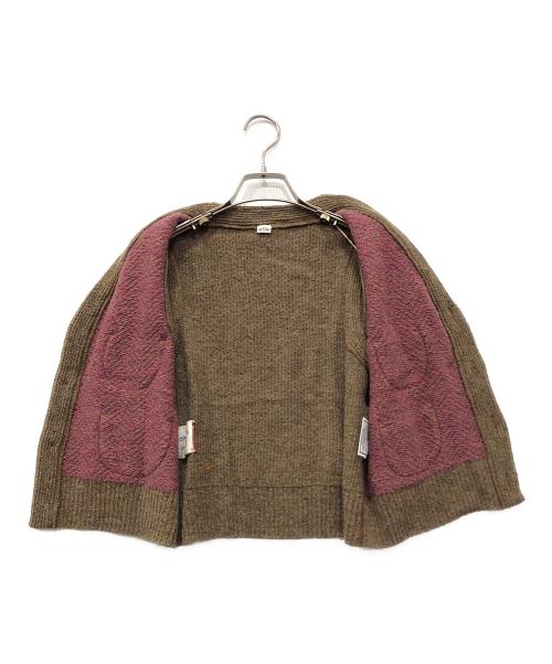 45R（フォーティファイブ・アール）45R (フォーティファイブ・アール) シェットランドニットツイードの908ベスト ブラウン サイズ:02の古着・服飾アイテム