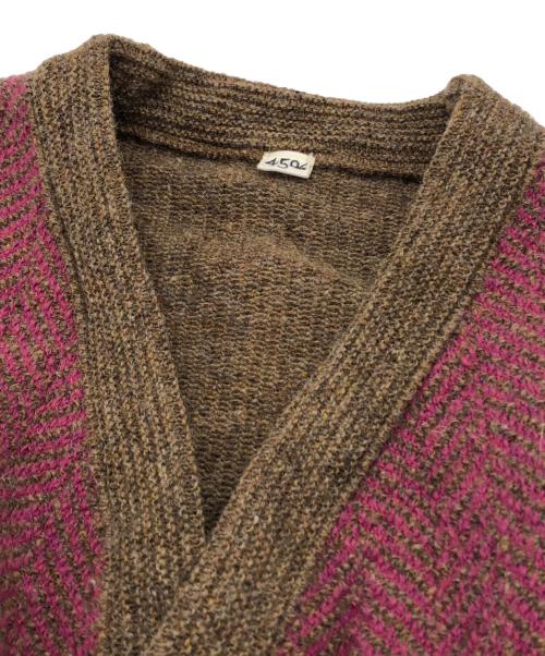 45R（フォーティファイブ・アール）45R (フォーティファイブ・アール) シェットランドニットツイードの908ベスト ブラウン サイズ:02の古着・服飾アイテム