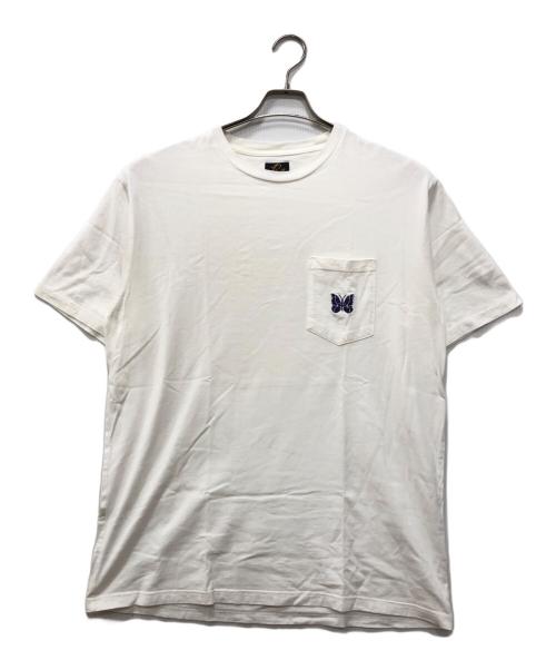 Needles（ニードルズ）Needles (ニードルズ) Crew Neck Short-Sleeve T-shirts ホワイト サイズ:Lの古着・服飾アイテム