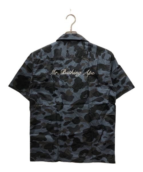 A BATHING APE（ア ベイシング エイプ）A BATHING APE (ア ベイシング エイプ) カモフラシャツ ネイビー サイズ:Ｍの古着・服飾アイテム