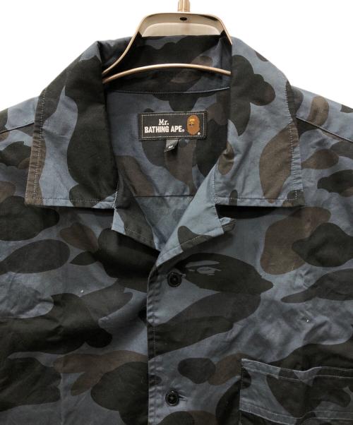 A BATHING APE（ア ベイシング エイプ）A BATHING APE (ア ベイシング エイプ) カモフラシャツ ネイビー サイズ:Ｍの古着・服飾アイテム