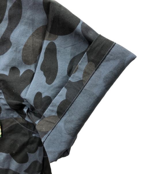 A BATHING APE（ア ベイシング エイプ）A BATHING APE (ア ベイシング エイプ) カモフラシャツ ネイビー サイズ:Ｍの古着・服飾アイテム