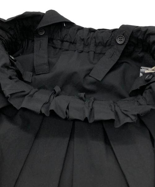 HUIS（ハウス）HUIS (ハウス) オーガニックコットン2wayタック&ギャザージャンバースカート ブラック サイズ:F 未使用品の古着・服飾アイテム