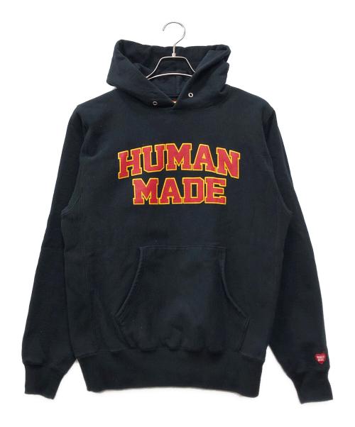 HUMAN MADE（ヒューマンメイド）HUMAN MADE (ヒューマンメイド) プルオーバーパーカー ブラック サイズ:Mの古着・服飾アイテム