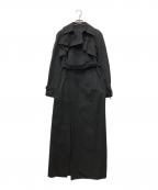 Jean Paul Gaultier FEMMEジャンポールゴルチエ フェム）の古着「デザインロングコート」｜ブラック