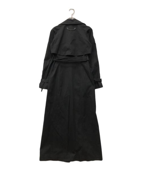 Jean Paul Gaultier FEMME（ジャンポールゴルチエ フェム）Jean Paul GAULTIER FEMME (ジャンポールゴルチエ フェム) デザインロングコート ブラック サイズ:40の古着・服飾アイテム