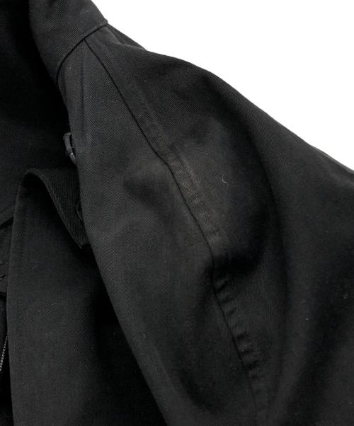 Jean Paul Gaultier FEMME（ジャンポールゴルチエ フェム）Jean Paul GAULTIER FEMME (ジャンポールゴルチエ フェム) デザインロングコート ブラック サイズ:40の古着・服飾アイテム