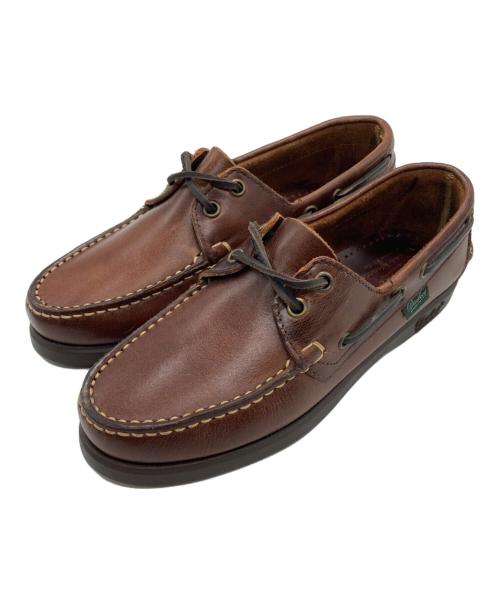 PARABOOT（パラブーツ）PARABOOT (パラブーツ) デッキシューズ ブラウン サイズ:3 1/2の古着・服飾アイテム