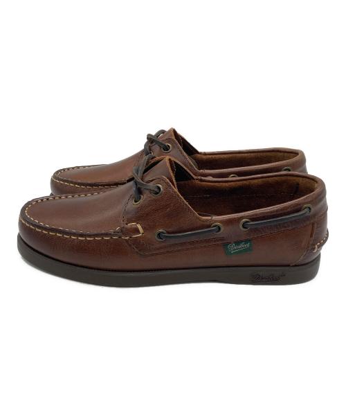 PARABOOT（パラブーツ）PARABOOT (パラブーツ) デッキシューズ ブラウン サイズ:3 1/2の古着・服飾アイテム