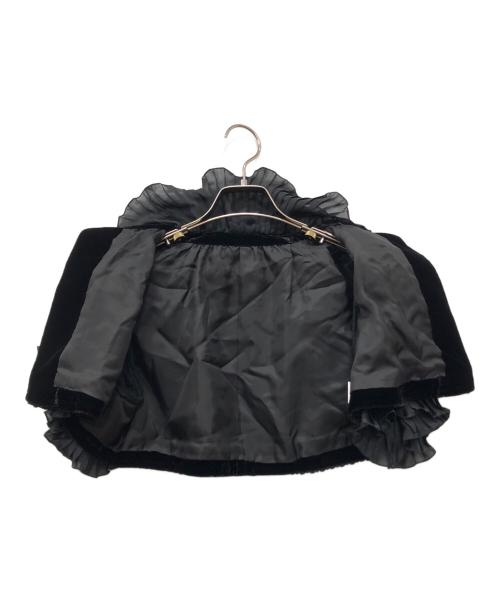 ALICE AUAA（アリスアウアア）alice auaa (アリスアウアア) チンストラップフリルジャケット ブラック サイズ:3の古着・服飾アイテム
