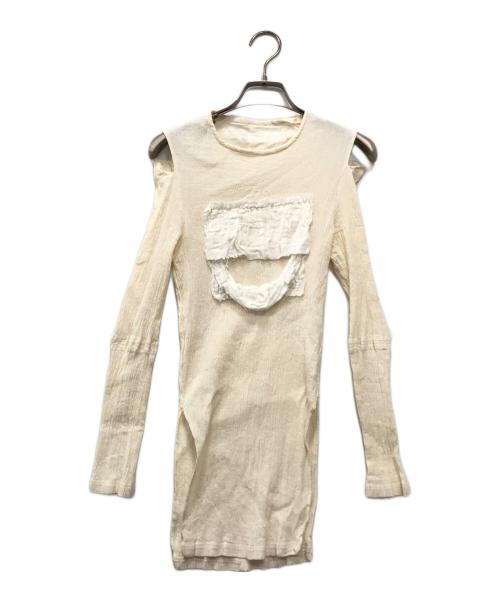 ALICE AUAA（アリスアウアア）Alice Auaa (アリスアウアア) デザインカットソー ホワイト サイズ:4の古着・服飾アイテム