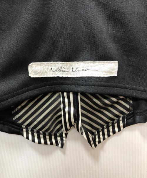 ALICE AUAA（アリスアウアア）Alice Auaa (アリスアウアア) ノースリーブストライプシャツ ブラック サイズ:3の古着・服飾アイテム