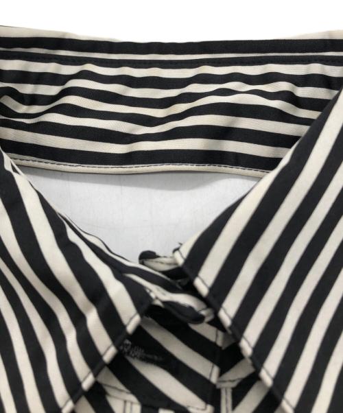 ALICE AUAA（アリスアウアア）Alice Auaa (アリスアウアア) ノースリーブストライプシャツ ブラック サイズ:3の古着・服飾アイテム