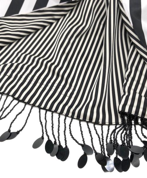 ALICE AUAA（アリスアウアア）Alice Auaa (アリスアウアア) ストライプデザインスカート ブラック サイズ:3の古着・服飾アイテム