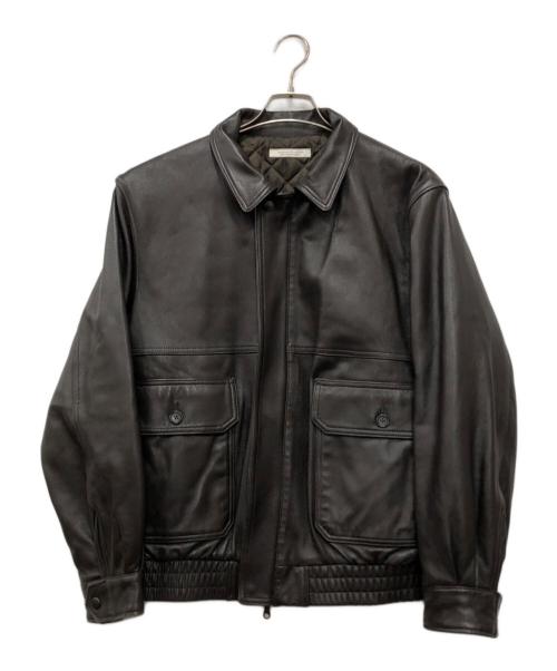 JOURNAL STANDARD（ジャーナルスタンダード）JOURNAL STANDARD (ジャーナルスタンダード) ラム ダッド レザーブルゾン ブラウン サイズ:Mの古着・服飾アイテム