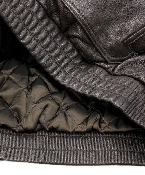 JOURNAL STANDARD（ジャーナルスタンダード）JOURNAL STANDARD (ジャーナルスタンダード) ラム ダッド レザーブルゾン ブラウン サイズ:Mの古着・服飾アイテム