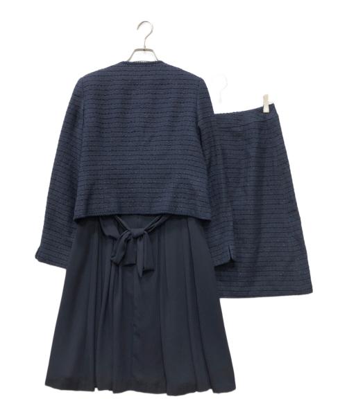 Rifanne（リファンネ）RIfanne (リファンネ) ツイードセットアップ ネイビー サイズ:13の古着・服飾アイテム