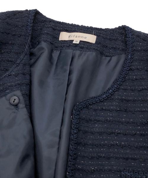 Rifanne（リファンネ）RIfanne (リファンネ) ツイードセットアップ ネイビー サイズ:13の古着・服飾アイテム