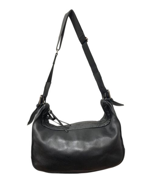 Vivienne Westwood（ヴィヴィアンウエストウッド）Vivienne Westwood (ヴィヴィアンウエストウッド) ミニオーブ金具 レザーショルダーバッグ ブラックの古着・服飾アイテム