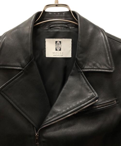 MOLEC（モレク）MOLEC (モレク) レザージャケット ブラック サイズ:46の古着・服飾アイテム