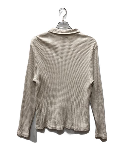 stussy（ステューシー）stussy (ステューシー) BIG THERMAL ZIP SHIRT アイボリー サイズ:Mの古着・服飾アイテム