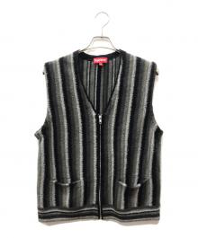 SUPREME（シュプリーム）の古着「Stripe Sweater VEST」｜グリーン