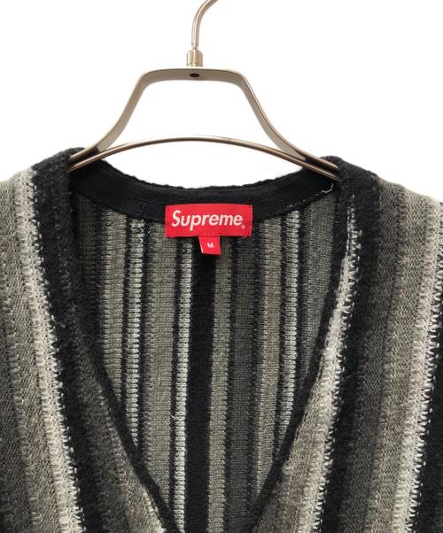 SUPREME（シュプリーム）SUPREME (シュプリーム) Stripe Sweater VEST グリーン サイズ:Mの古着・服飾アイテム