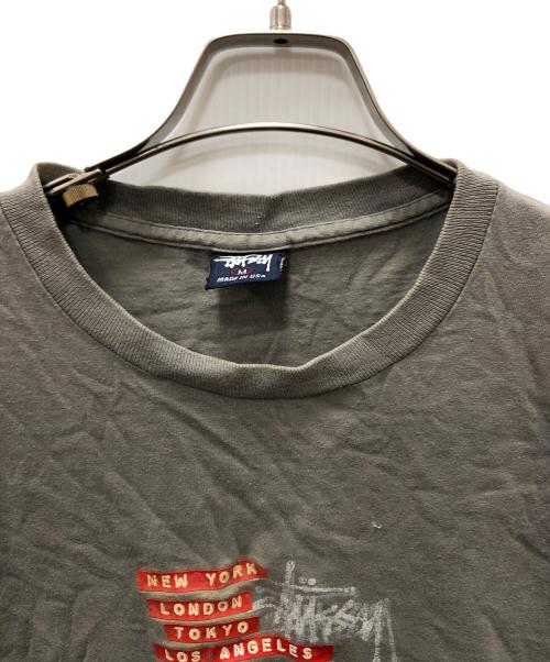 stussy（ステューシー）stussy (ステューシー) プリントTシャツ ベージュ サイズ:Ｍの古着・服飾アイテム