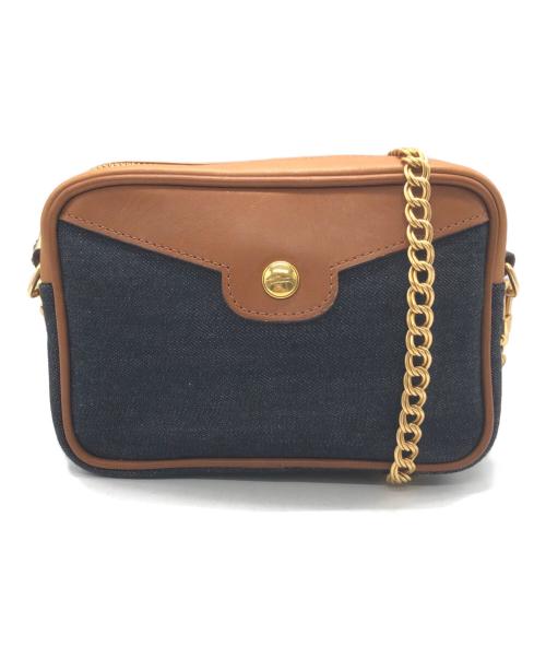 LONGCHAMP（ロンシャン）LONGCHAMP (ロンシャン) デニムショルダーバッグ インディゴの古着・服飾アイテム