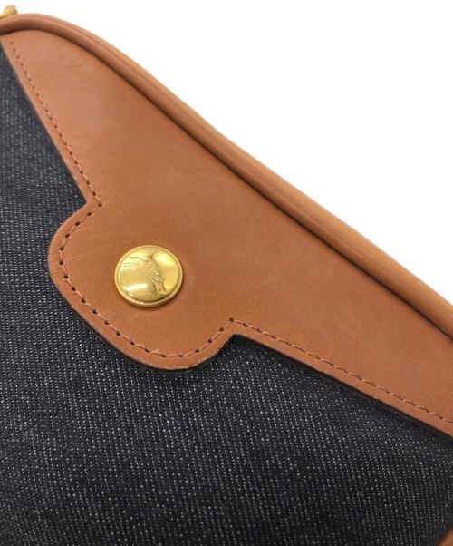 LONGCHAMP（ロンシャン）LONGCHAMP (ロンシャン) デニムショルダーバッグ インディゴの古着・服飾アイテム