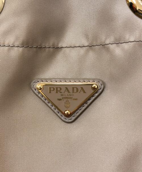 PRADA（プラダ）PRADA (プラダ) マリナースモール Re-Nylon バケットバッグ ブラウンの古着・服飾アイテム