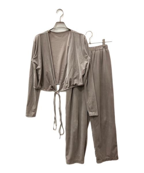 CLANE（クラネ）CLANE (クラネ) VELOR CACHECOEUR SET UP ベージュの古着・服飾アイテム