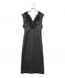 JUSGLITTY（ジャスグリッティー）の古着「ノースリーブワンピース」｜ブラック