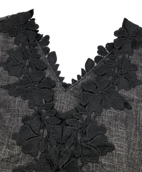 JUSGLITTY（ジャスグリッティー）JUSGLITTY (ジャスグリッティー) ノースリーブワンピース ブラック サイズ:2 未使用品の古着・服飾アイテム