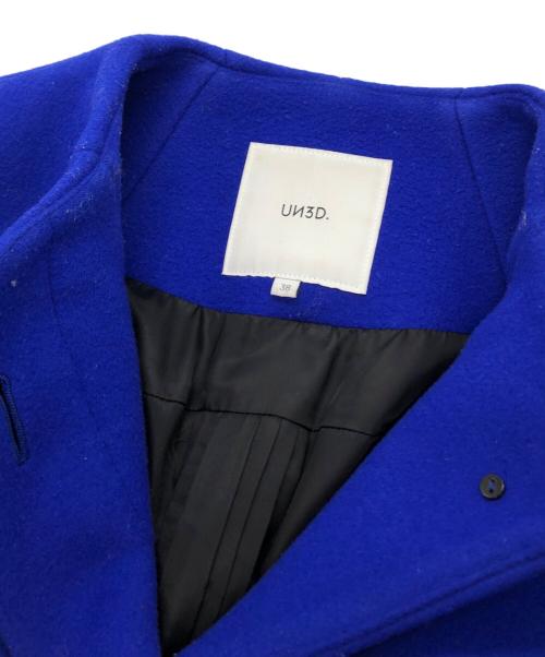 UN3D.（アンスリード）UN3D. (アンスリード) ロングコート ブルー サイズ:38の古着・服飾アイテム